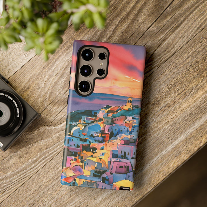 Impact Resistant, Greek Sunset, Cute Phone Cases for Samsung S24, S23, S22, S21, IPhone 15 pro Iphone 14 pro Iphone 13 IPhone 12 Iphone 11 - Studio40ParkLane