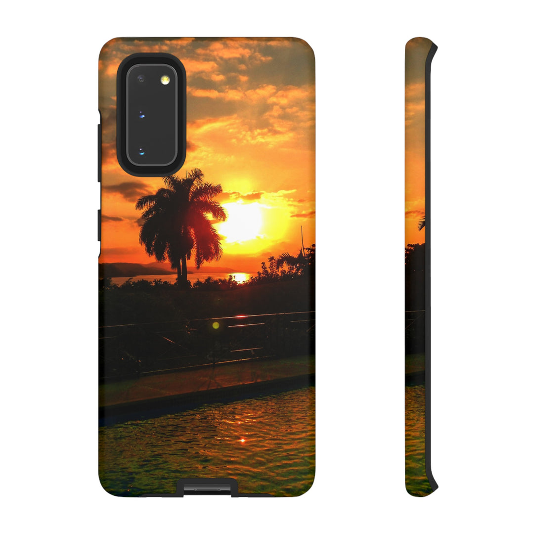 Cute Samsung Case | Cool Iphone Case | Summer Jamaica Pool Sunset, Samsung S24, S23, S22, S21, IPhone 15 Case | Iphone 14 Case, Iphone 13 Case - Studio40ParkLane