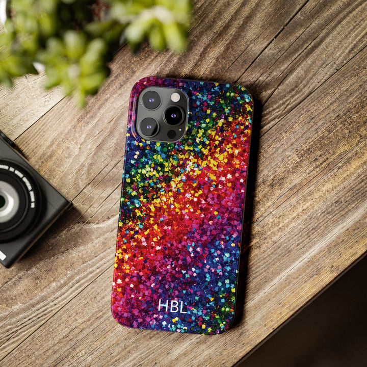 Slim Personalized Slim Muted Faux Play on Glitter Effect Cute Phone Cases for Iphone 16 Pro Max | iPhone 15 Case | iPhone 15 Pro Max Case, Iphone 14, Iphone 14 Pro Max, Iphone 13 12 11 8 7 - Studio40ParkLane