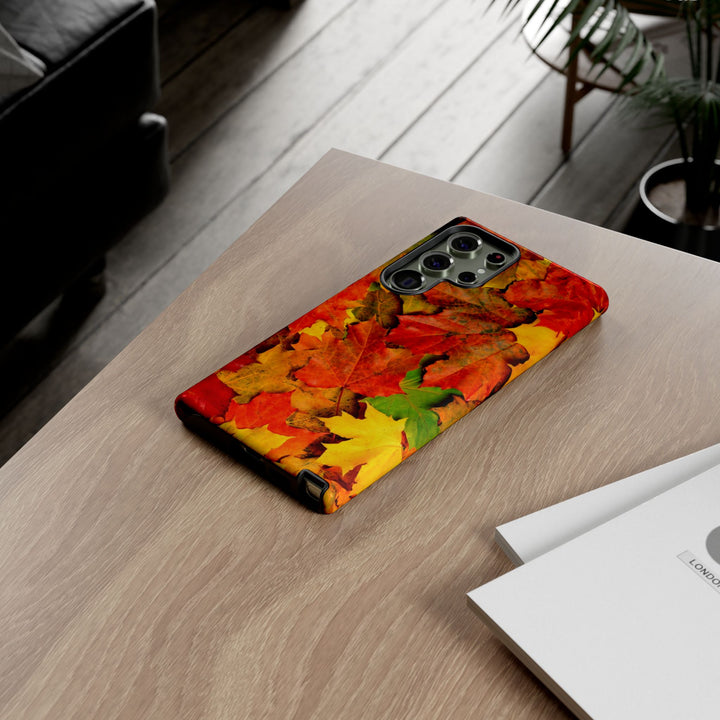 Fall Leaves Impact Resistant, Cute Phone Cases for Samsung S24, S23, S22, S21, IPhone 15 pro Iphone 14 pro Iphone 13 IPhone 12 Iphone 11 - Studio40ParkLane