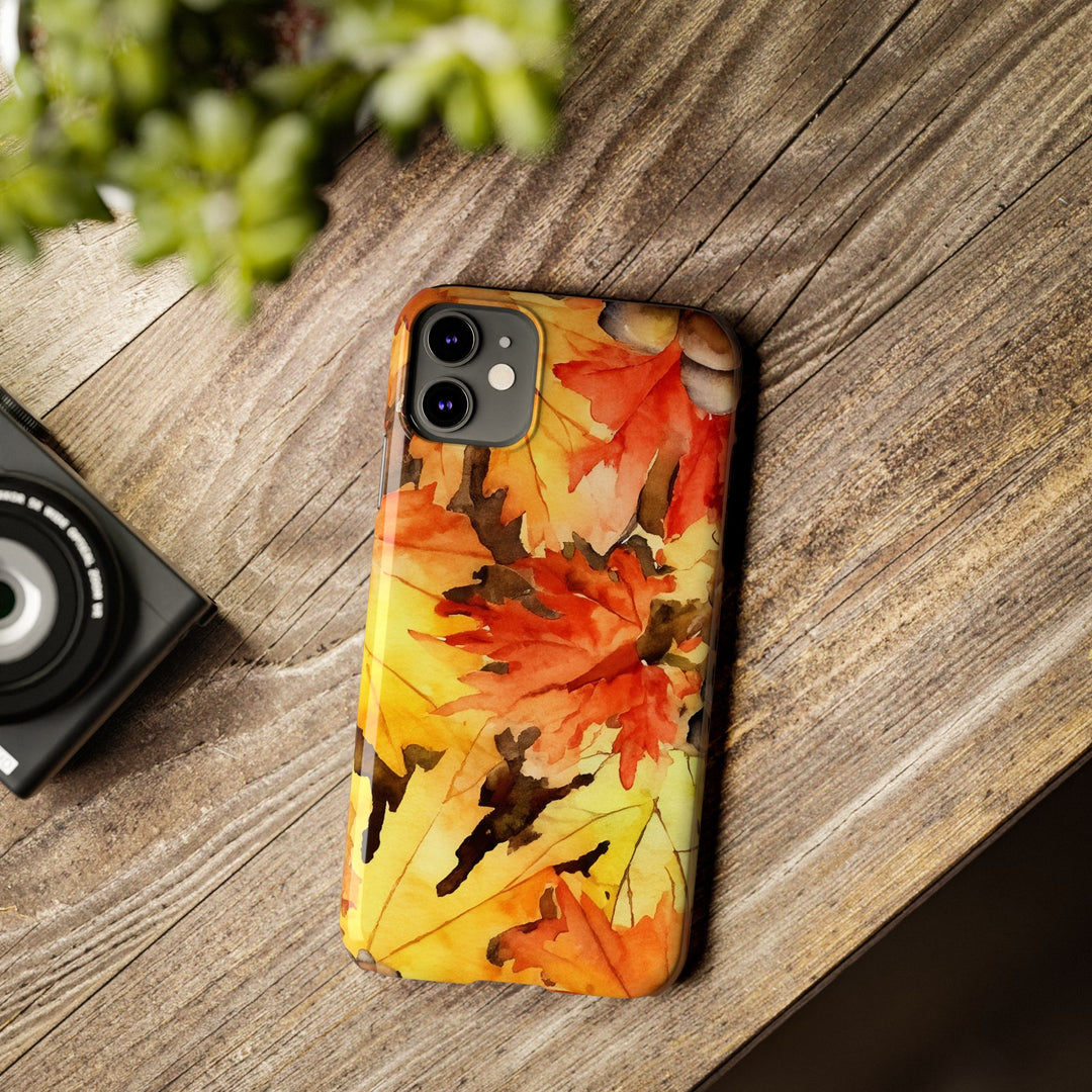 Slim Fall Leaves Slim Cute Phone Cases for Iphone | iPhone 15 Case | iPhone 15 Pro Max Case, Iphone 14, Iphone 14 Pro Max, Iphone 13 - Studio40ParkLane