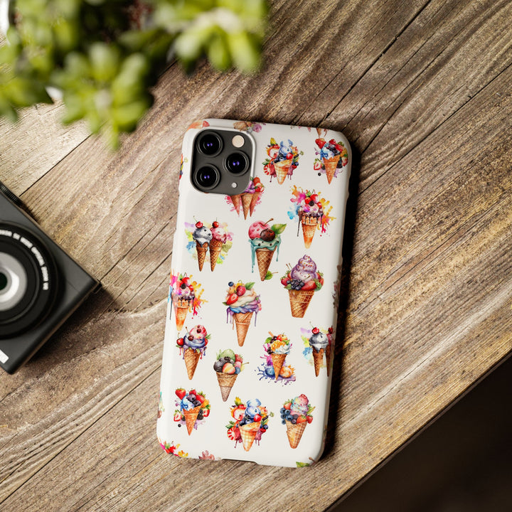 Slim Summer Ice Cream Slim Cute Phone Cases for Iphone | iPhone 15 Case | iPhone 15 Pro Max Case, Iphone 14, Iphone 14 Pro Max, Iphone 13 - Studio40ParkLane