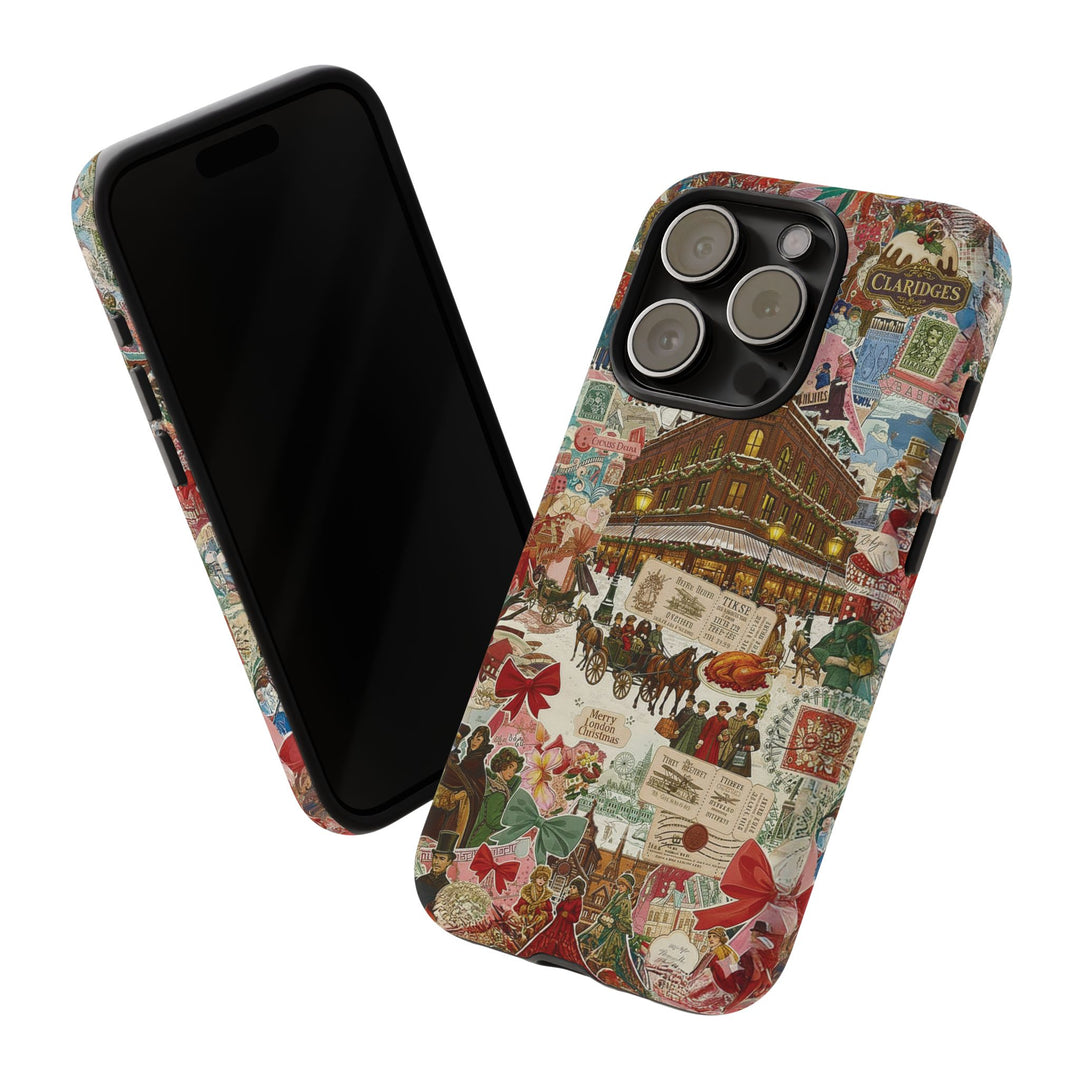 Aesthetic Tough London Coquette Collage Premium Phone Case - For iPhone 17 Pro Max iPhone 16 Pro iPhone 15 Iphone 14 Plus 13 Pro 12 11 10 XR - Studio40ParkLane