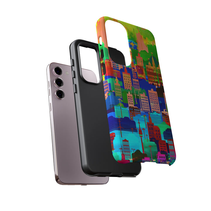 Cute Samsung Case | Cool Iphone Case | Summer City Skyline, Samsung S24, S23, S22, S21, IPhone 15 Case | Iphone 14 Case, Iphone 13 Case - Studio40ParkLane