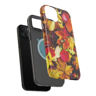 Aesthetic Tough Magsafe Fall Leaves Foliage Phone Case - For iPhone 17 Pro Max iPhone 16 Pro iPhone 15 Iphone 14 Plus 13 Pro 12 11 10 - Studio40ParkLane