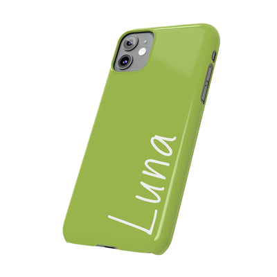 Personalized Initial Name Custom Slim Phone Cases for Iphone 16 Pro Max | iPhone 15 Case | iPhone 15 Pro Max Case, Iphone 14, 13, 12, 11, 10, 8, 7 - Studio40ParkLane