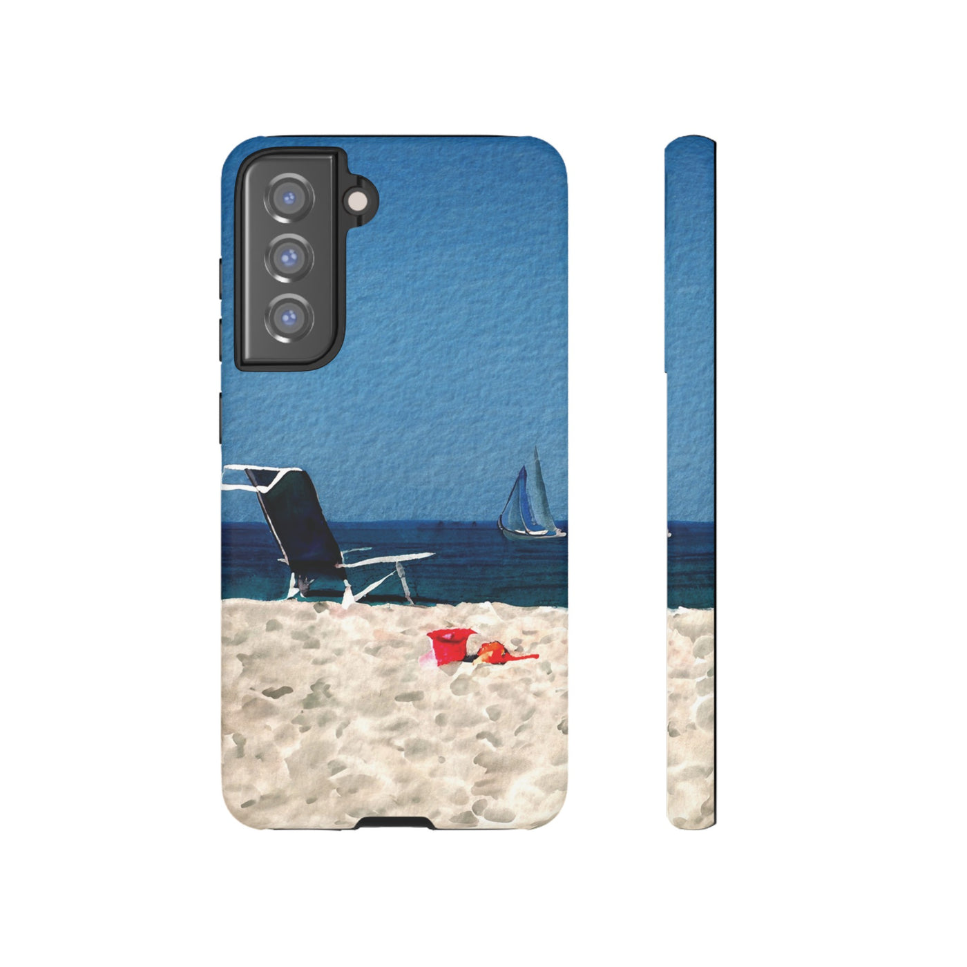 Cute Samsung Case | Cool Iphone Case | Summer Blue Beach Chair, Samsung S24, S23, S22, S21, IPhone 15 Case | Iphone 14 Case, Iphone 13 Case