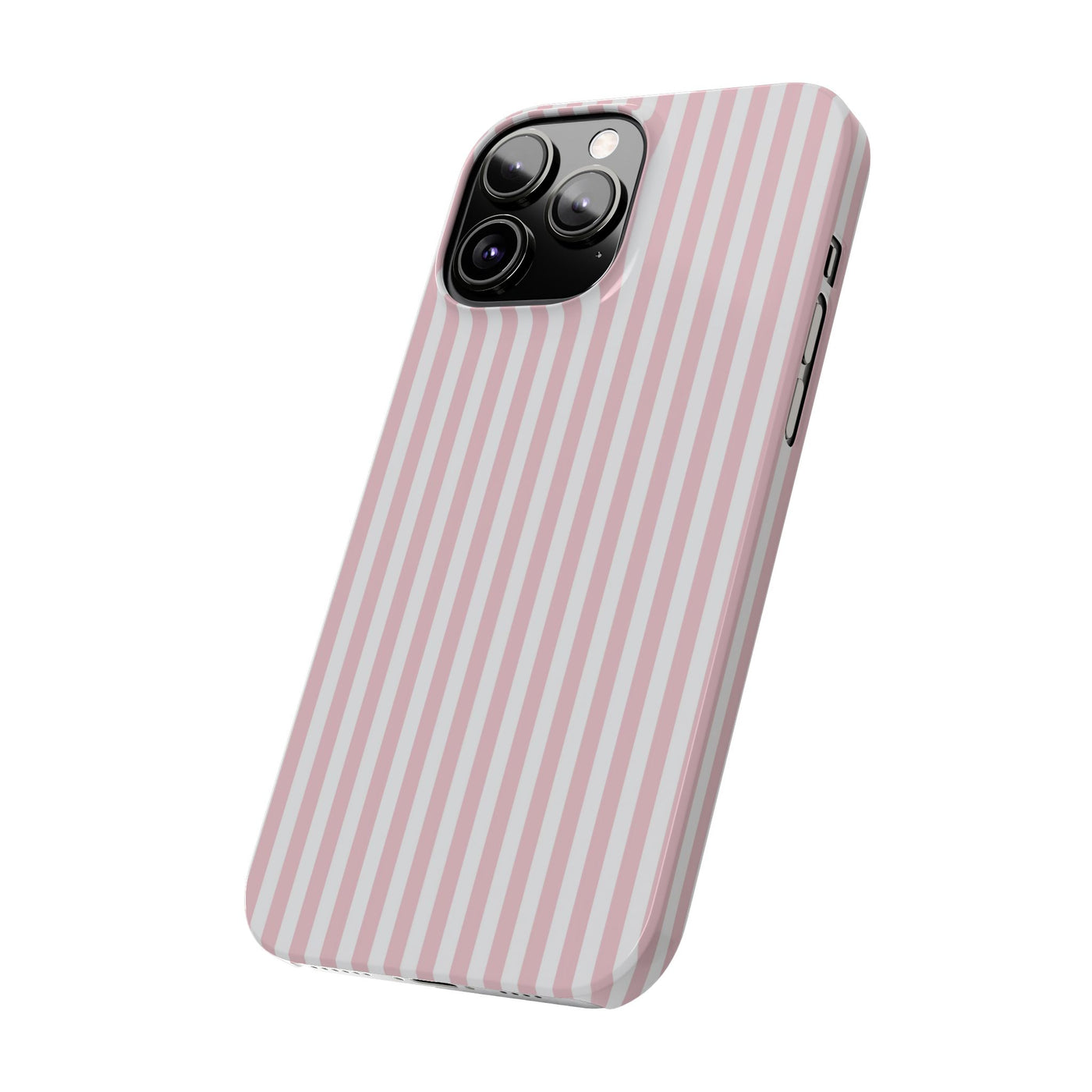 Slim Sweet Pink Striped Cute Phone Case for Iphone 16 - | iPhone 15 Pro Max Case | iPhone 14 Case Iphone 13 12 11 10 9 8 7 X XS Gift for Her