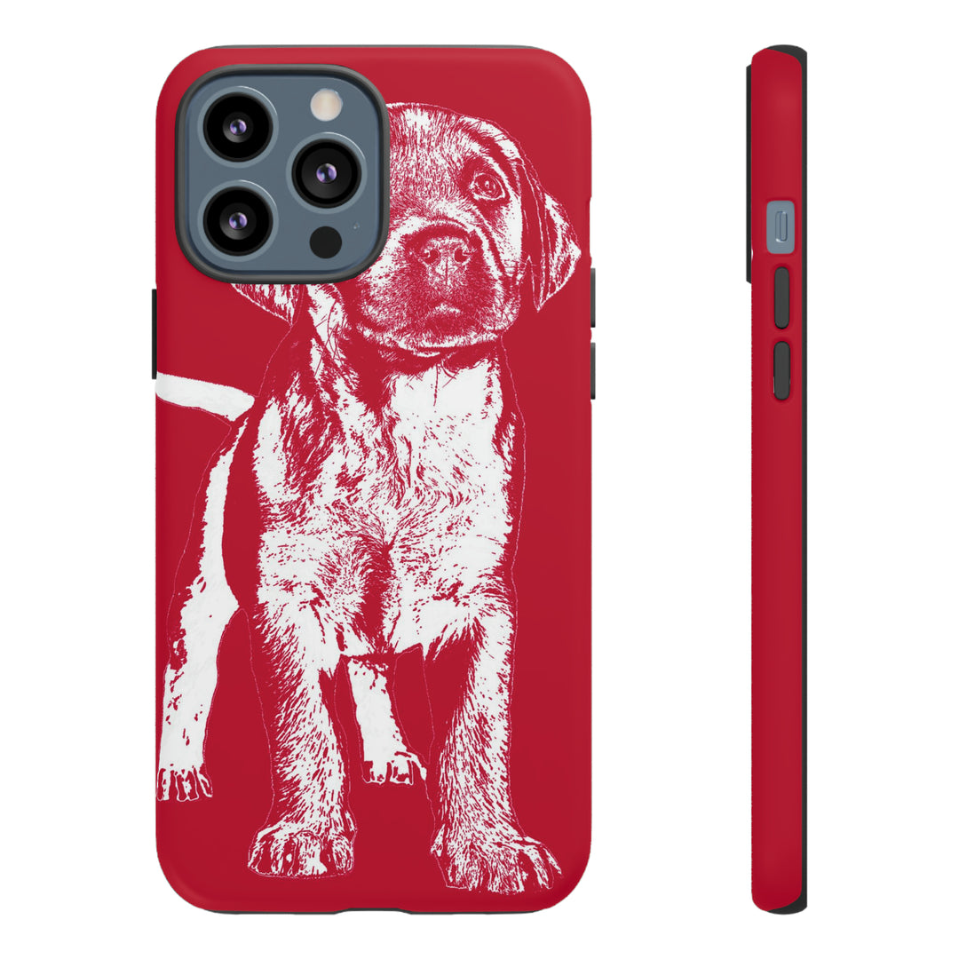 Cute IPhone Case | iPhone 15 Case | iPhone 15 Pro Max Case, Iphone 14 Case, Iphone 14 Pro Max Case IPhone Case for Dog Lovers, Puppy Dog Red - Studio40ParkLane