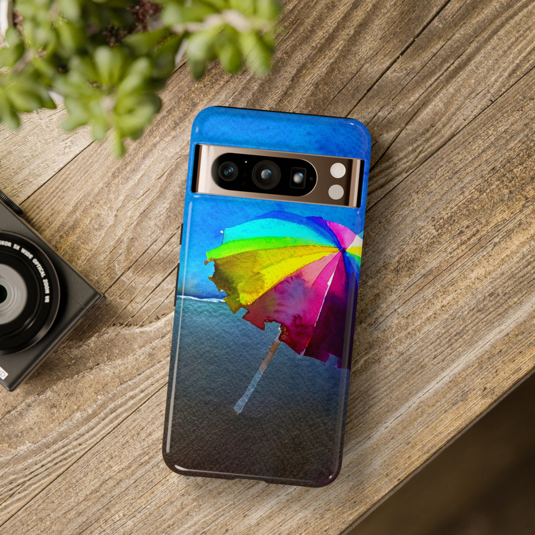 Cute Samsung Case | Cool Iphone Case | Summer Colorful Beach Parasol, Samsung S24, S23, S22, S21, IPhone 15 Case | Iphone 14 Case, Iphone 13 Case - Studio40ParkLane