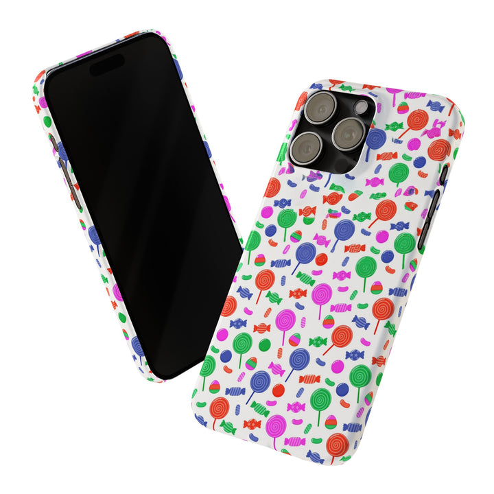 Slim Cute Phone Cases for Iphone - | iPhone 15 Case | iPhone 15 Pro Max Case, Iphone 14 Case, Iphone 14 Pro Max, Iphone 13, Summer Lollipops Red - Studio40ParkLane