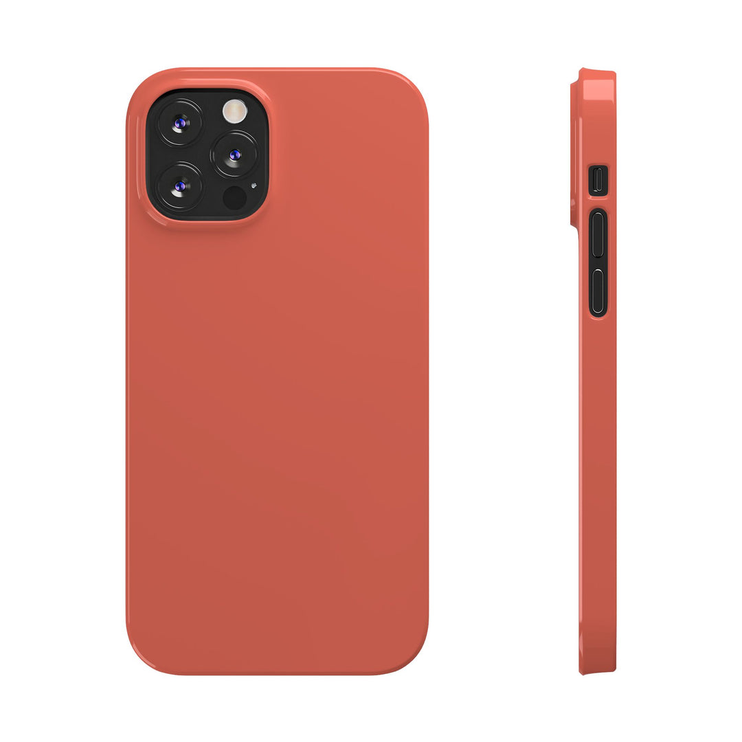 Slim Coral pink Gift for Her Aesthetic Cute Phone Case for Iphone 16 - | iPhone 15 Pro Max Case | iPhone 14 Case 13 12 11 10 9 8 7 - Studio40ParkLane