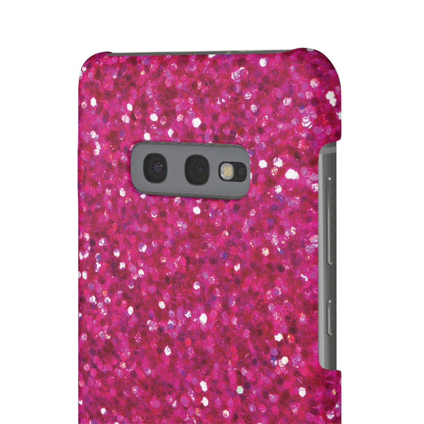 Snap Non-Glitter Muted Pink Play on "Faux" Glitter Effect Cute Phone Cases for Samsung and Iphone, 16, 15, 14, S24, S23, S22, S21, S20, Plus and Ultra