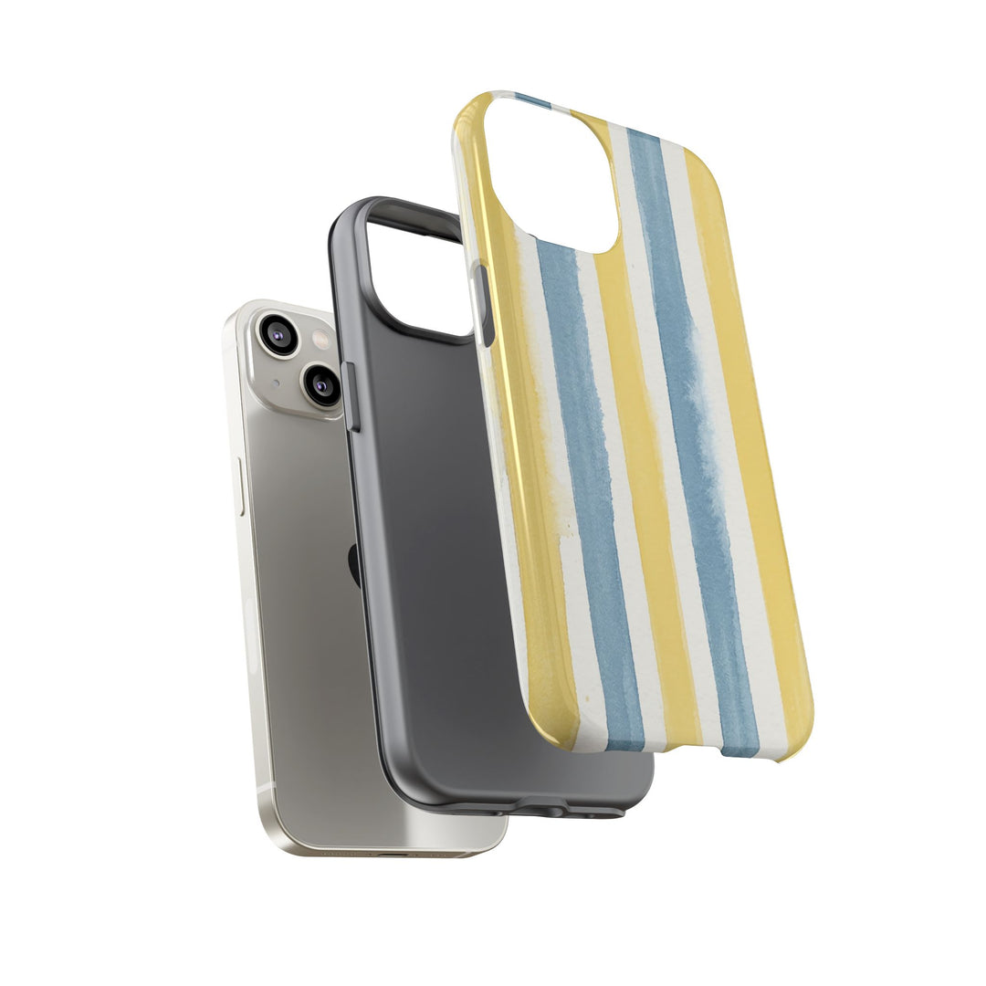 Tough Cute Yellow Stripes Phone Case, for IPhone 17 Pro Max | Iphone 17 Air, Iphone 16, IPhone 15, 14 13 12, Samsung Galaxy S26, S25, S24, S23 - Studio40ParkLane