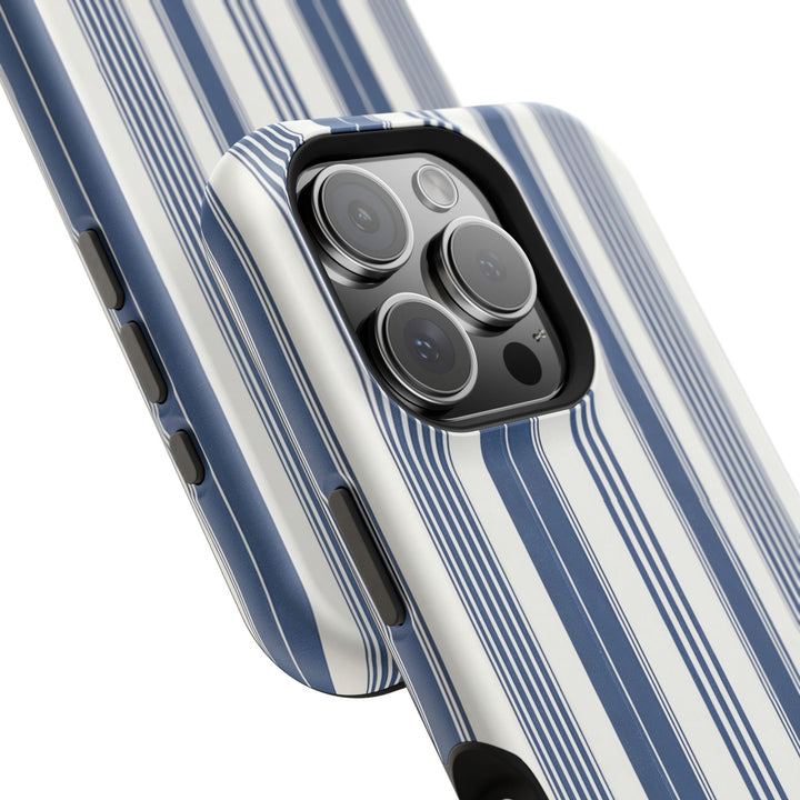 MagSafe Cute Phone Case, Coastal Striped Phone Case for iPhone 17 16 15 14 13 12 Pro Max, Samsung S26 S25 S24 Ultra case - Studio40ParkLane