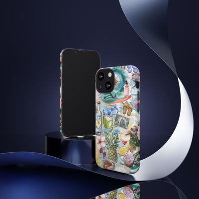 Impact Resistant, Travel Coquette Collage, Cute Phone Cases for Samsung S24, S23, S22, S21, IPhone 15 pro Iphone 14 pro Iphone 13 IPhone 12 Iphone 11