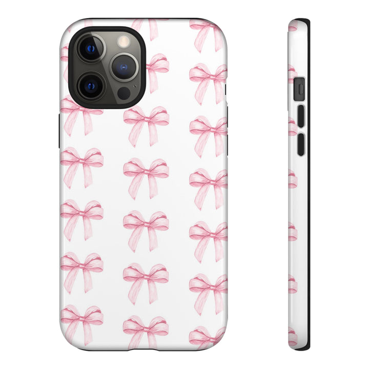 Pink Bows Cute Phone Case, for IPhone 16 Pro Max | Iphone 15, Iphone 14, IPhone 13 Case, 11 8 7, Samsung Galaxy S24, S23, S22, S21, 2 Layer Protection - Studio40ParkLane