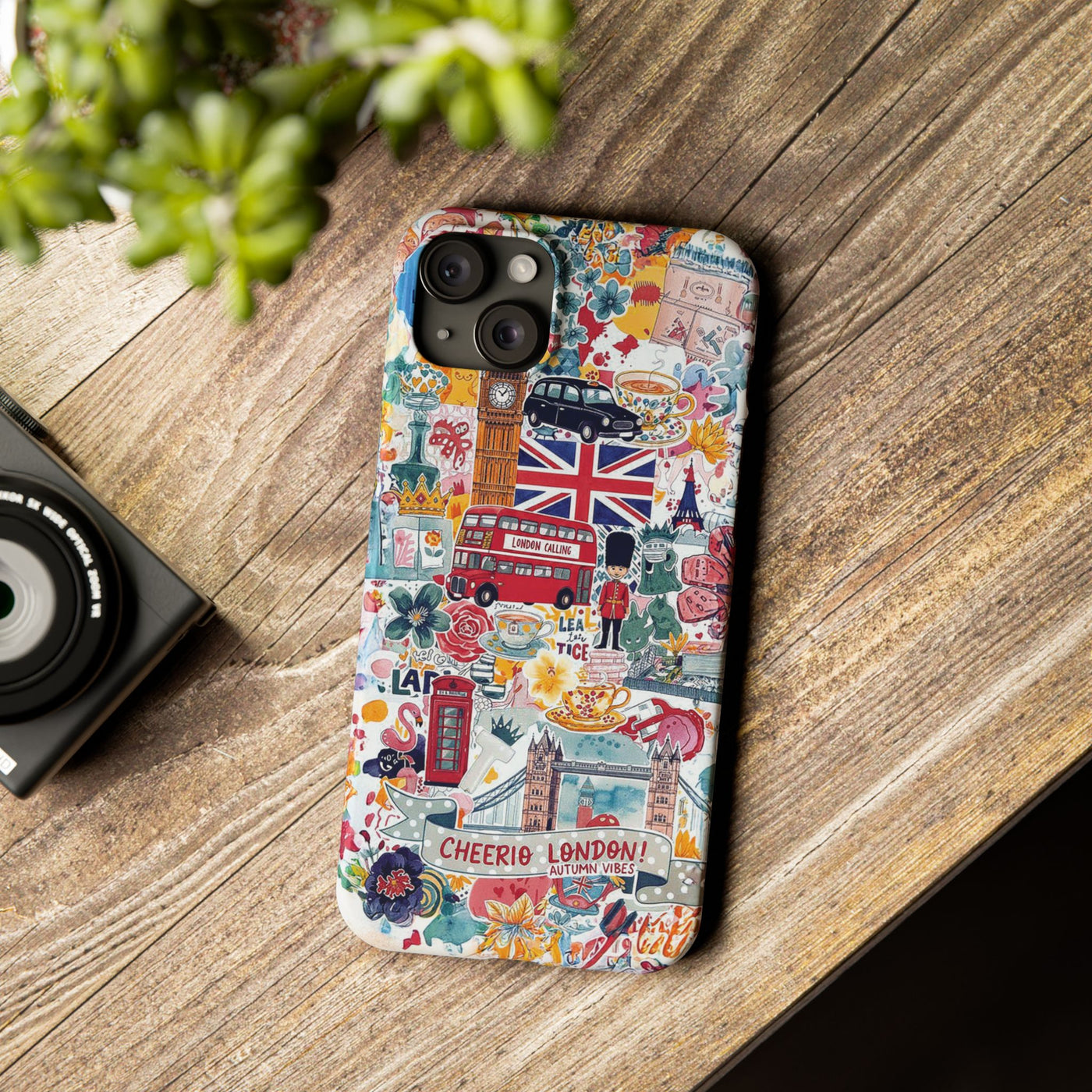 Slim London England Coquette Collage Cute Phone Case for Iphone 17 - | iPhone 16 Pro Max Case | iPhone 15 Case Iphone 14 13 12 11 10 9 8 7 - Studio40ParkLane