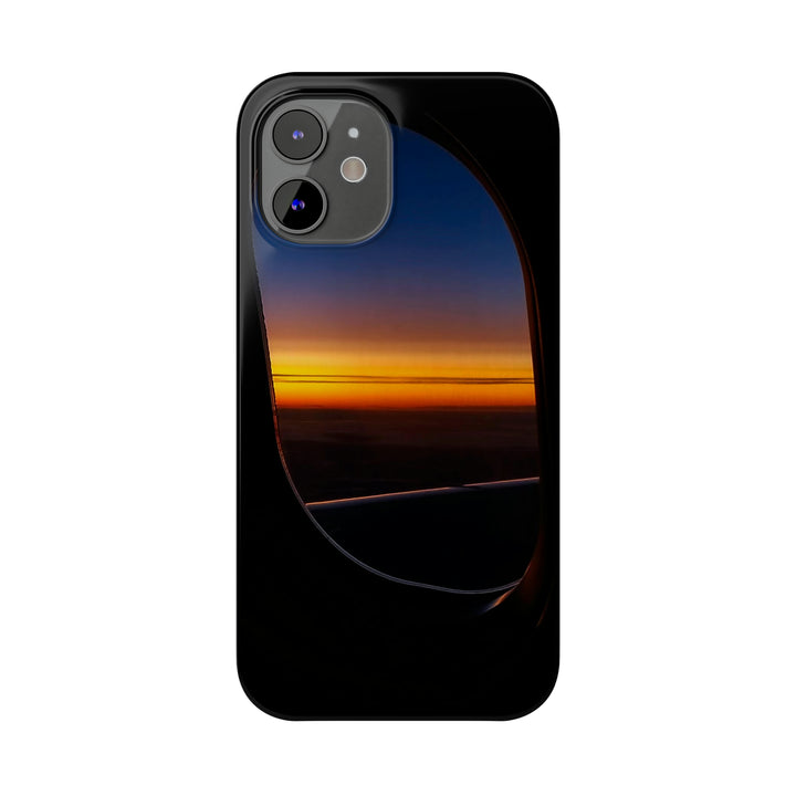 Slim Cute Phone Cases for Iphone - | iPhone 15 Case | iPhone 15 Pro Max Case, Iphone 14 Case, Iphone 14 Pro Max, Iphone 13, Airplane Window Sunset - Studio40ParkLane