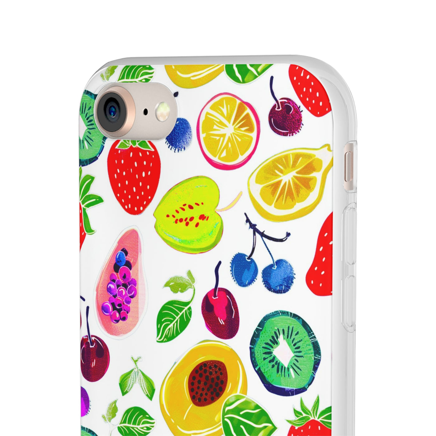 Cute Flexi Phone Cases, Summer Fruit Mix, Compatible with Samsung Galaxy S23, Samsung S22, Samsung S21, Samsung S20, Galaxy S20 Ultra