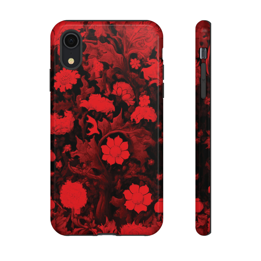 Cool Phone Case | Red Flowers, For iPhone 15 Case | iPhone 15 Pro Case, Iphone 14 Case, Iphone 14 Pro Max Case, Protective Iphone Case - Studio40ParkLane