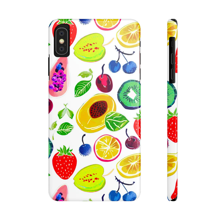 Slim Cute Phone Cases for Iphone | iPhone 15 Case | iPhone 15 Pro Max Case, Iphone 14, Iphone 14 Pro Max, Iphone 13, Summer Fruit Mix - Studio40ParkLane