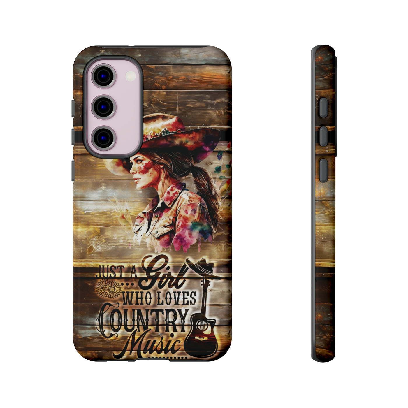 Cute Samsung Phone Case | Aesthetic Samsung Phone Case | Galaxy S23, S22, S21, S20 | Country Music Girl, Protective Phone Case
