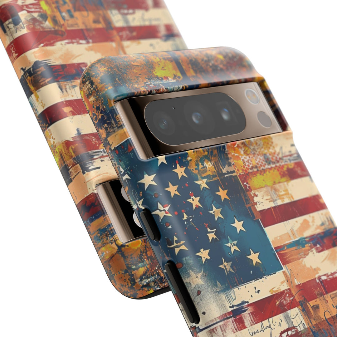 Impact Resistant, American Flag, Cute Phone Cases for Samsung S24, S23, S22, S21, IPhone 15 pro Iphone 14 pro Iphone 13 IPhone 12 Iphone 11 - Studio40ParkLane