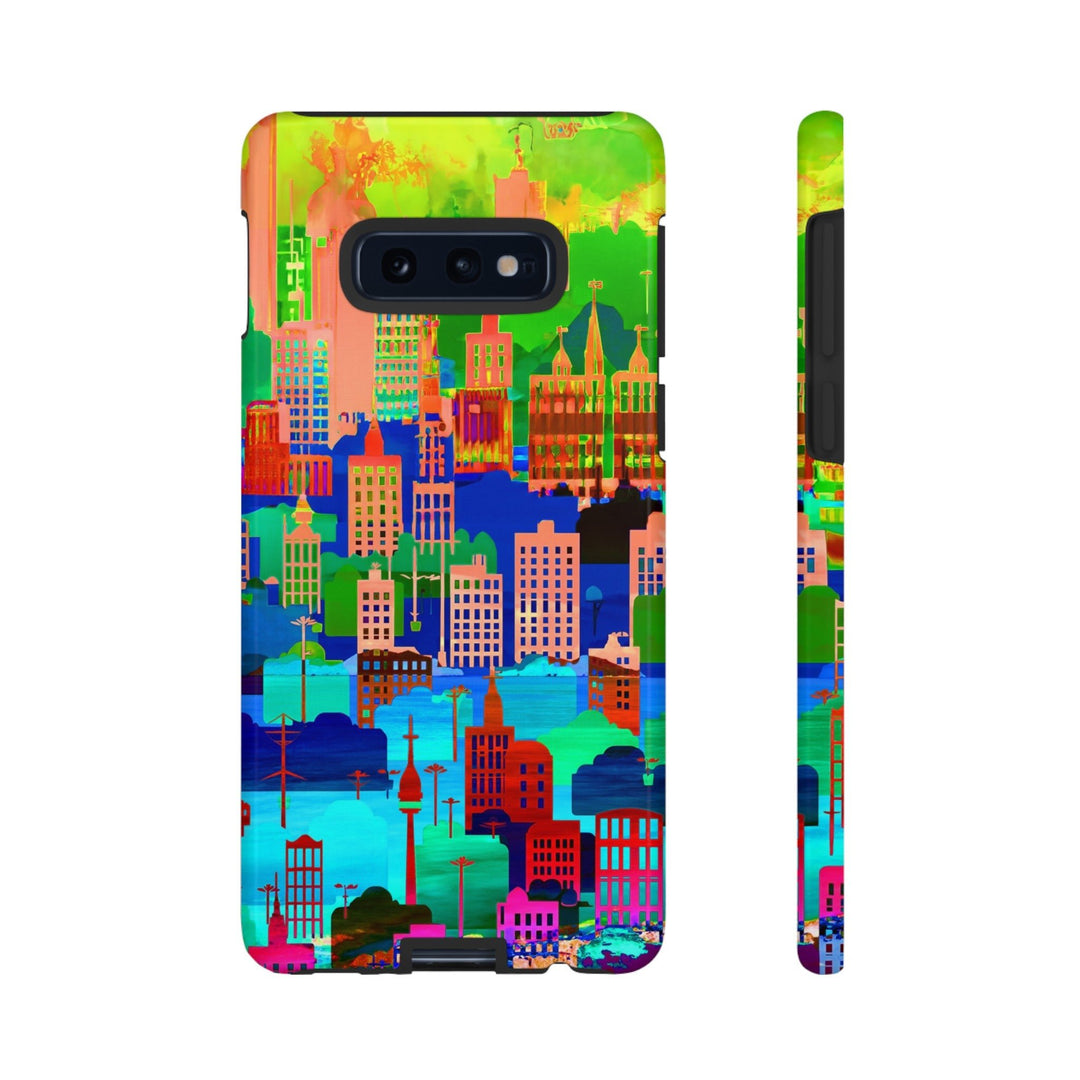 Cute Samsung Case | Cool Iphone Case | Summer City Skyline, Samsung S24, S23, S22, S21, IPhone 15 Case | Iphone 14 Case, Iphone 13 Case - Studio40ParkLane