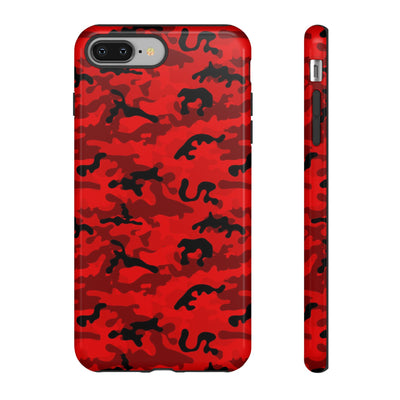 Impact Resistant, Red Camo Camouflage, Cute Phone Cases for Samsung S24, S23, S22, S21, IPhone 15 pro Iphone 14 pro Iphone 13 IPhone 12 Iphone 11