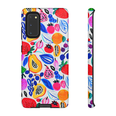 Cute Samsung Phone Case | Aesthetic Samsung Phone Case | Galaxy S23, S22, S21, S20 | Summer Fruit Cocktail, Protective Phone Case