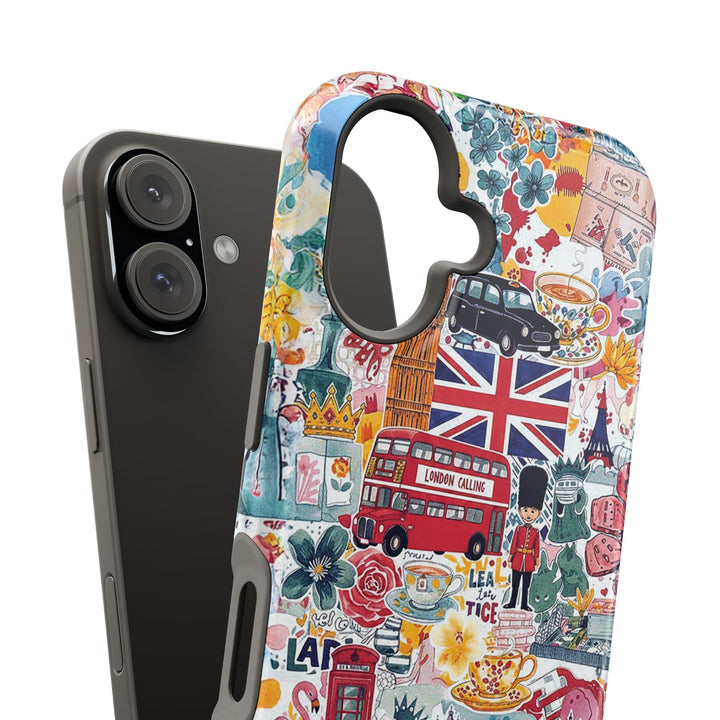 London England Coquette Collage Tough Magsafe Cute Phone Cases for Iphone | iPhone 17 Pro Max Case, Iphone 16, Iphone 15 14 13 12 11 10 9 - Studio40ParkLane