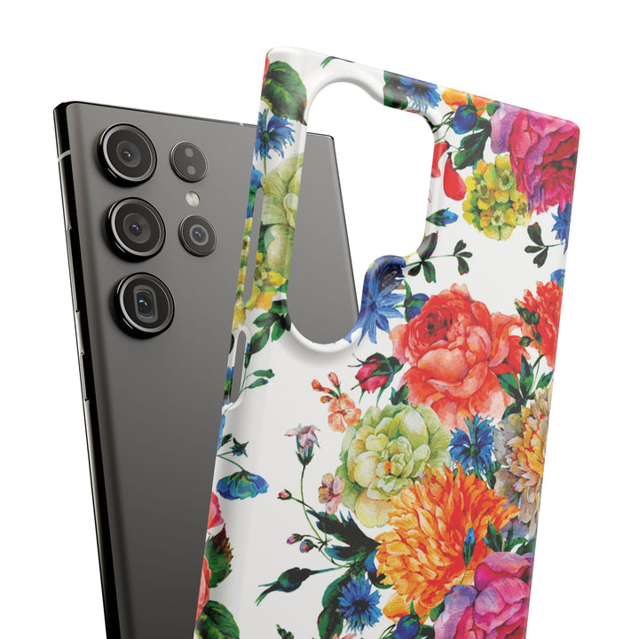 Sleek Snap Colorful Flowers Cute Phone Case for iPhone 16 15 14 13 12 11 X Xs Max Xr Pro Plus Samsung Galaxy S24 S23 S22 S21 S20 Note Ultra