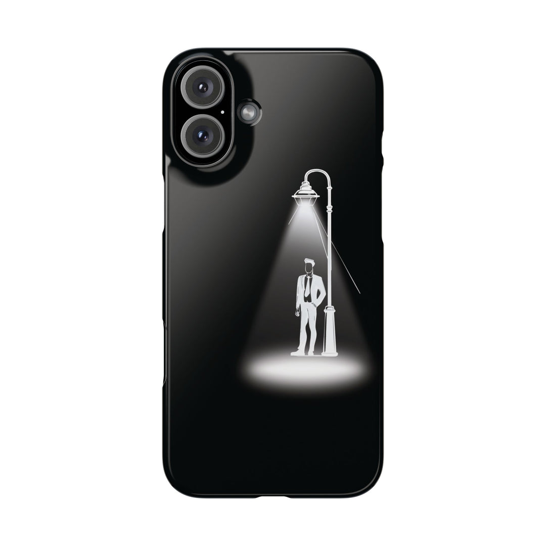 Slim Mystery Man Spotlight Gift for Her Cute Phone Cases for Iphone 16 Pro Max | iPhone 15 Case | iPhone 15 Pro Max Case, Iphone 14, 13, 12, 11, 10, 8, 7 - Studio40ParkLane