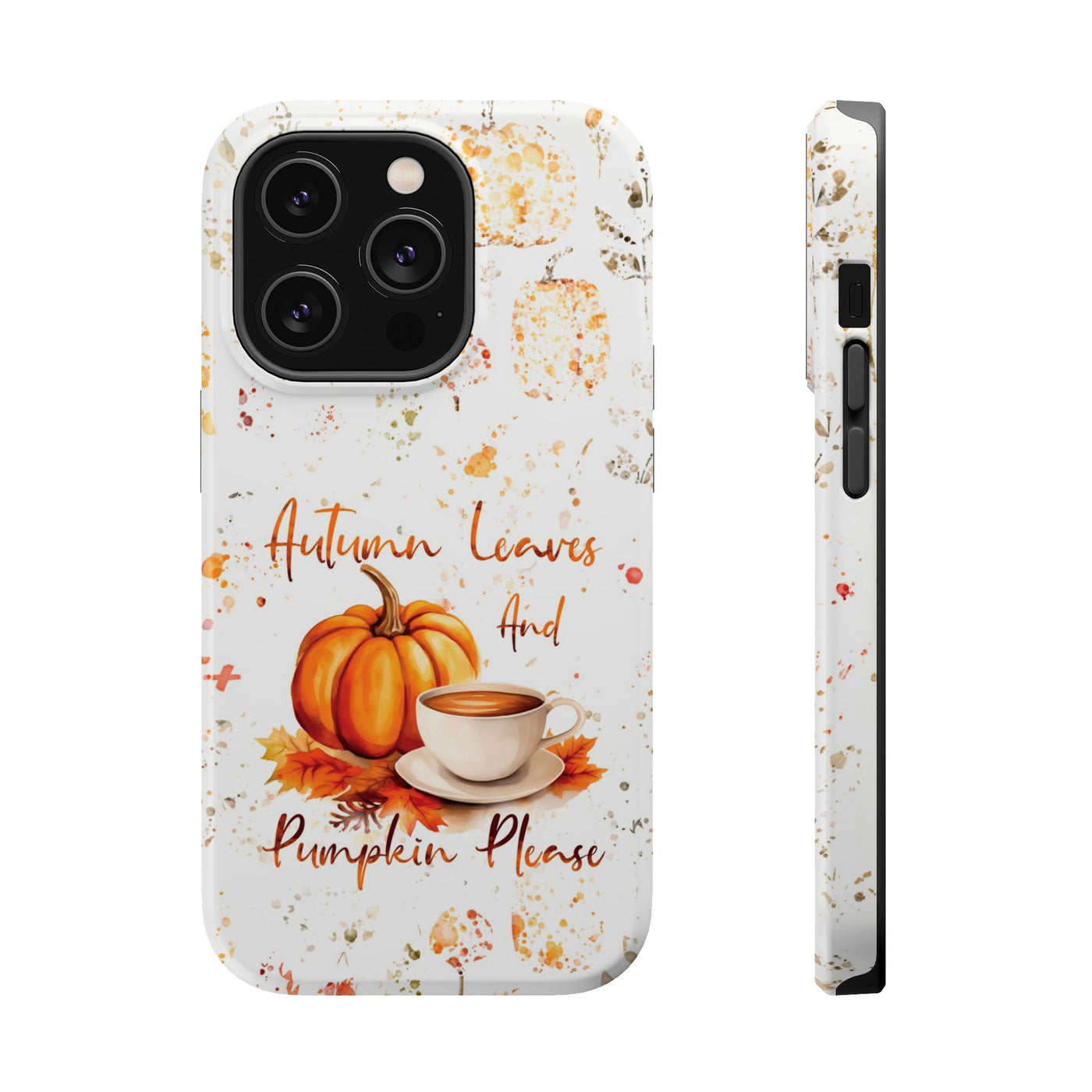 Fall Leaves Pumpkins Tough Magsafe Cute Phone Cases for Iphone | iPhone 15 Case | iPhone 15 Pro Max Case, Iphone 14, Iphone 14 13 12 11 10 9 8 7 - Studio40ParkLane