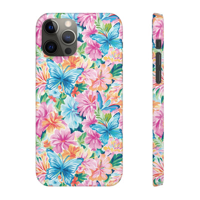 Snap Butterflies Flowers Cute Phone Cases for Samsung S24, S23, S22, S21, S20, Plus and Ultra, Iphone 16 Pro Max, Iphone 15, 14, 13, 12, 11, 10 - Studio40ParkLane