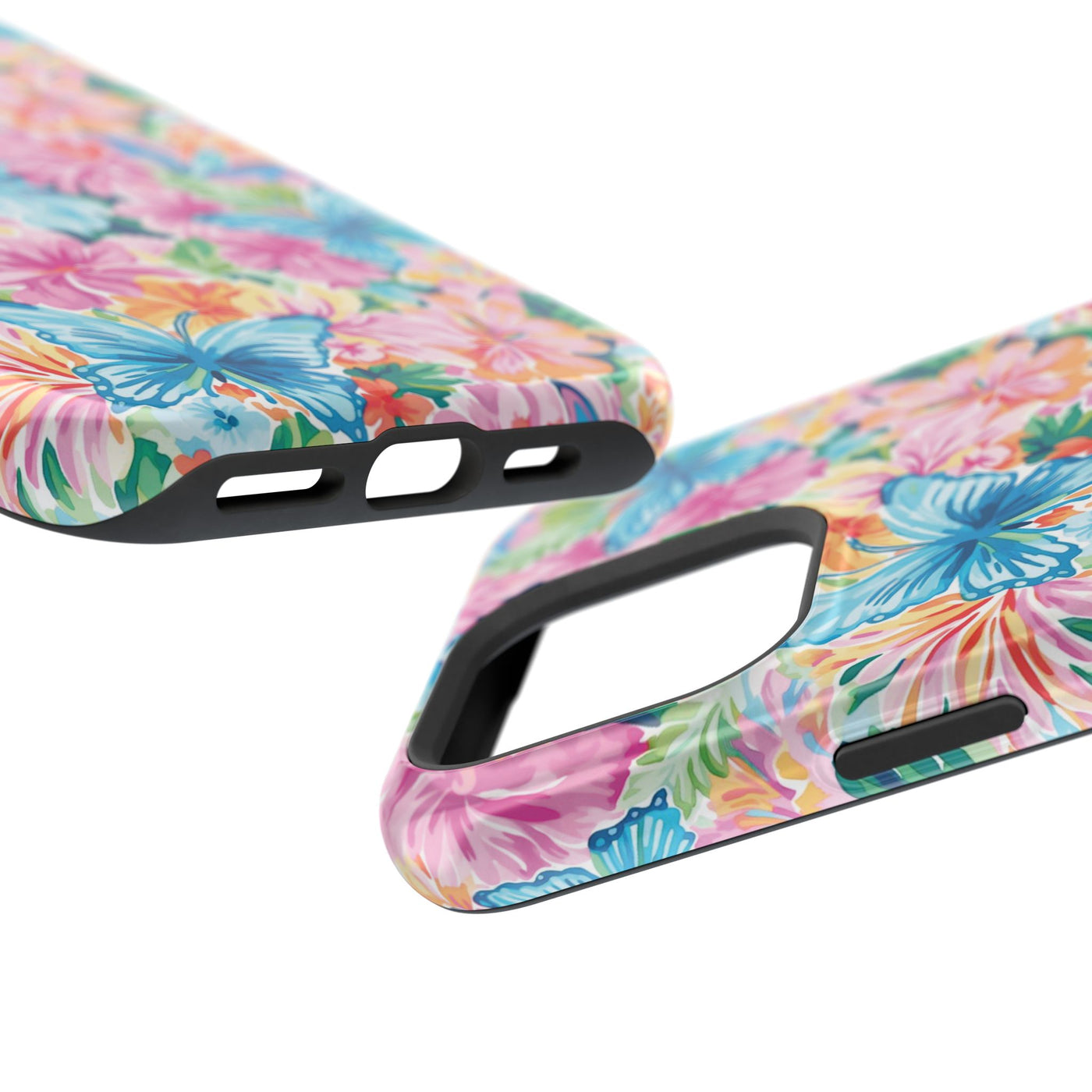 Butterflies Flowers Magsafe Cute Phone Case for Iphone Gift for Her, iPhone 16 Case iPhone 15 Pro Max Case, Iphone 14, Iphone 14 Pro Max, 13, 12