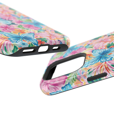 Butterflies Flowers Magsafe Cute Phone Case for Iphone Gift for Her, iPhone 16 Case iPhone 15 Pro Max Case, Iphone 14, Iphone 14 Pro Max, 13, 12