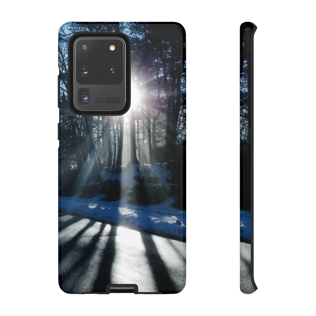 Cute Samsung Phone Case | Aesthetic Samsung Phone Case | Galaxy S23, S22, S21, S20 | Winter Sunshine, Protective Phone Case - Studio40ParkLane