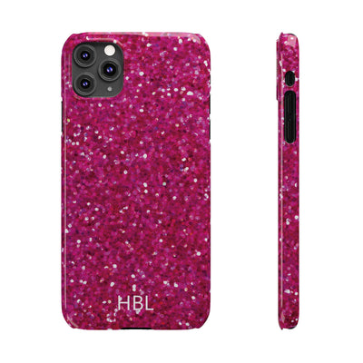 Personalized Slim Muted Pink Faux Play on Glitter Effect Cute Phone Cases for Iphone 16 Pro Max | iPhone 15 Case | iPhone 15 Pro Max Case, Iphone 14, Iphone 14 Pro Max, Iphone 13 12 11 8 7