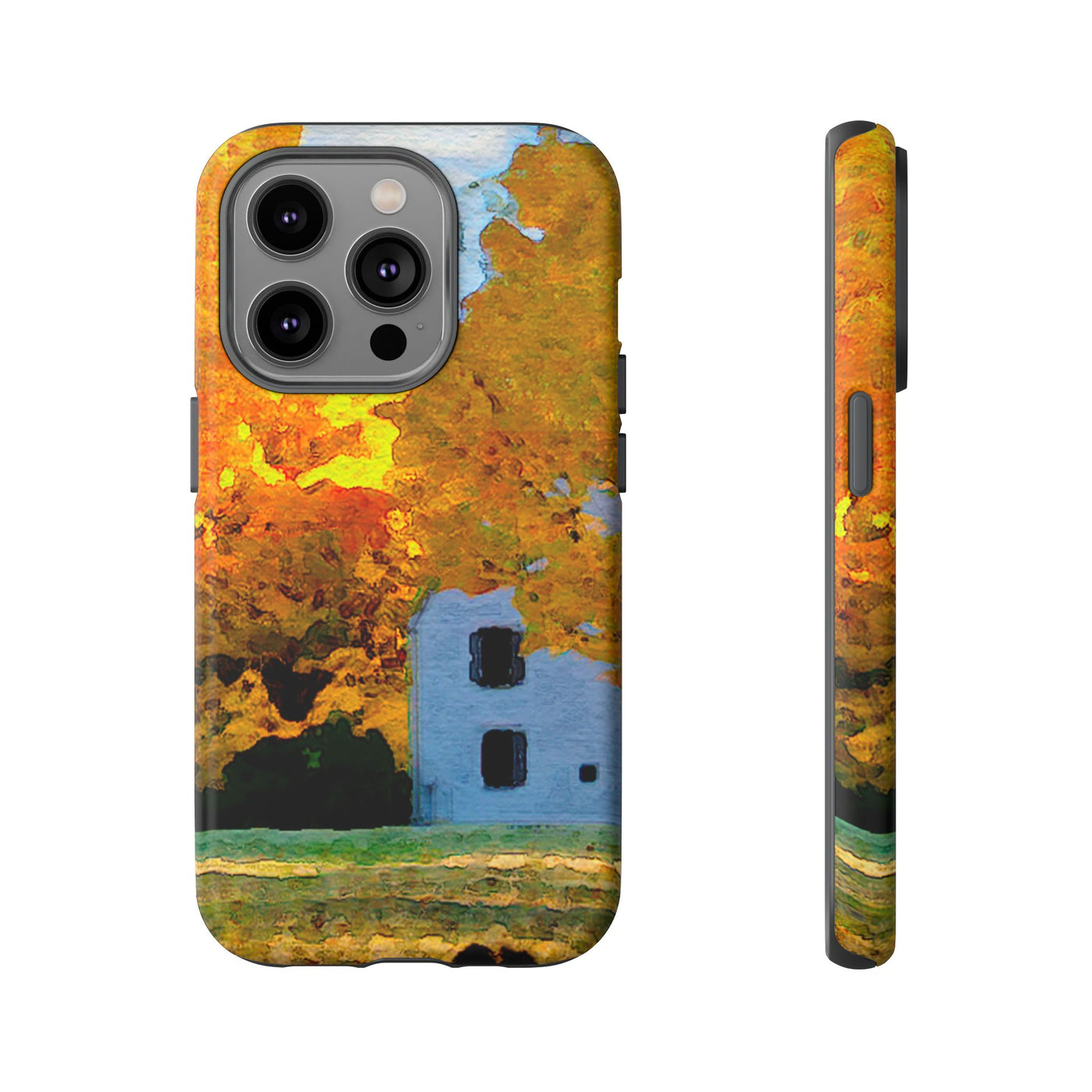 Impact Resistant, Fall Leaves Watercolor, Cute Phone Cases for Samsung S24, S23, S22, S21, IPhone 15 pro Iphone 14 pro Iphone 13 IPhone 12 Iphone 11