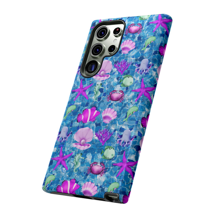 Cute Samsung Phone Case | Aesthetic Samsung Phone Case | Galaxy S23, S22, S21, S20 | Blue Pink Under The Sea, Protective Phone Case - Studio40ParkLane