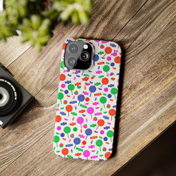 Slim Cute Phone Cases for Iphone - | iPhone 15 Case | iPhone 15 Pro Max Case, Iphone 14 Case, Iphone 14 Pro Max, Iphone 13, Summer Lollipops Red - Studio40ParkLane