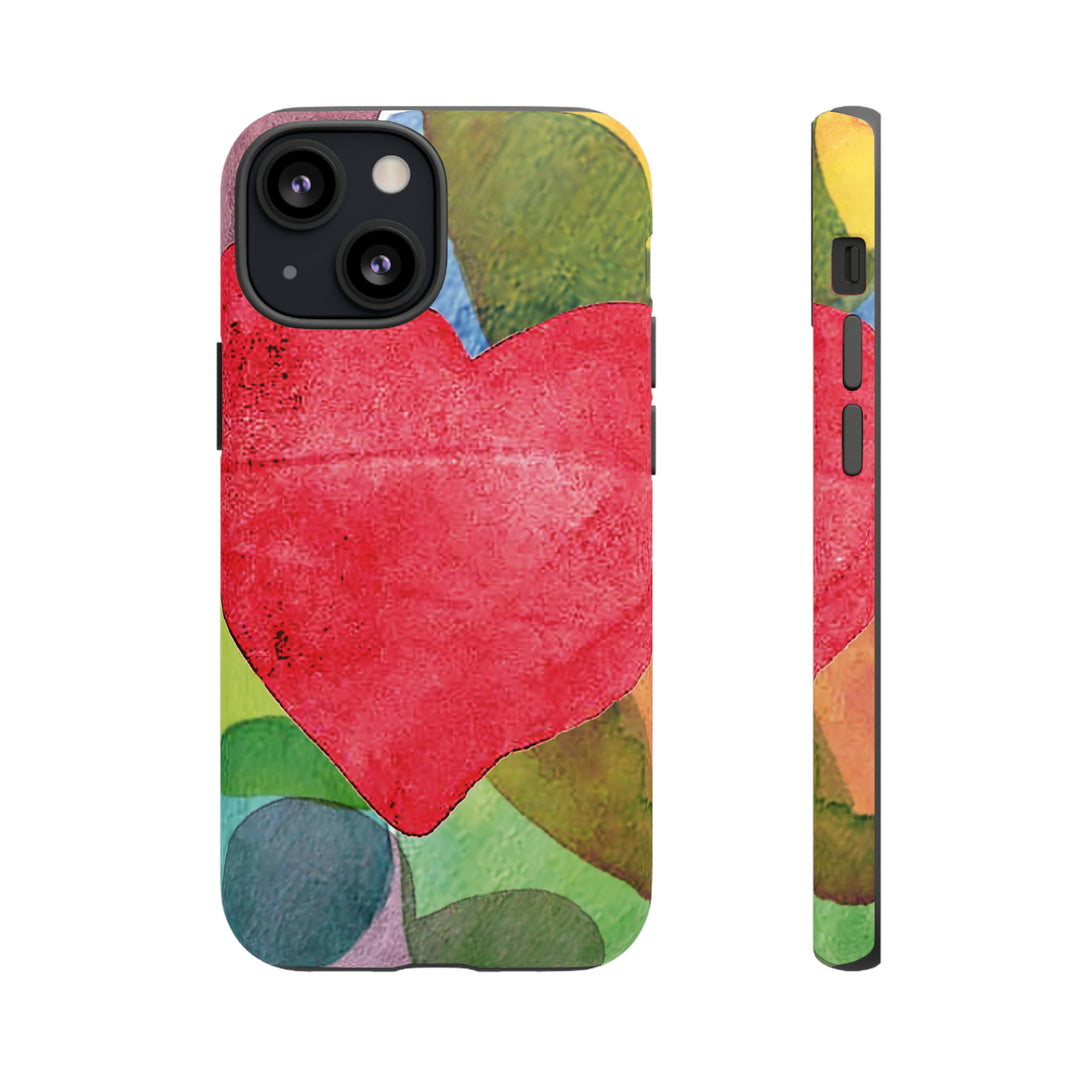 Cute IPhone Case | iPhone 15 Case | iPhone 15 Pro Max Case, Iphone 14 Case, Iphone 14 Pro Max Case IPhone Case for Art Lovers, Red Heart - Studio40ParkLane