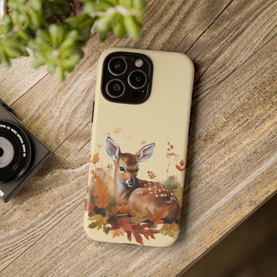 Autumn Fall Deer Gift for Her Cute Phone Case for, Samsung Galaxy S24, S23, S22, S21, IPhone 16 Case | Iphone 15, Iphone 14, IPhone 13 Case