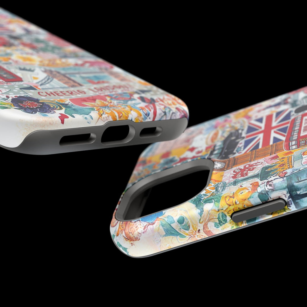 London England Coquette Collage Tough Magsafe Cute Phone Cases for Iphone | iPhone 17 Pro Max Case, Iphone 16, Iphone 15 14 13 12 11 10 9 - Studio40ParkLane