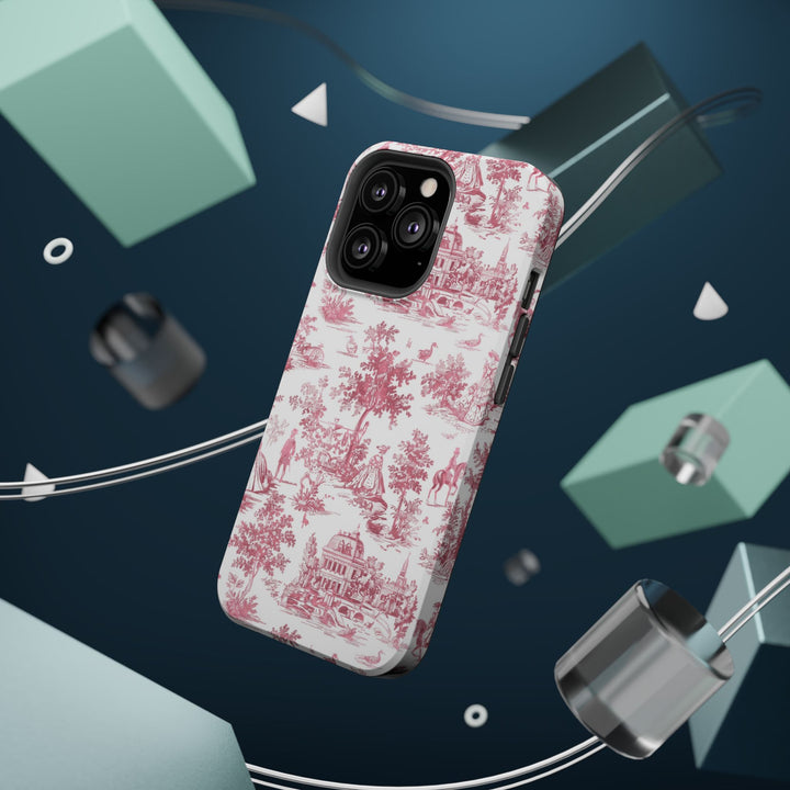 French Pink Toile Magsafe Cute Phone Case for Iphone Gift for Her, iPhone 16 Case | iPhone 15 Pro Max Case, Iphone 14, Iphone 14 Pro Max, Iphone 13, Iphone 12 - Studio40ParkLane