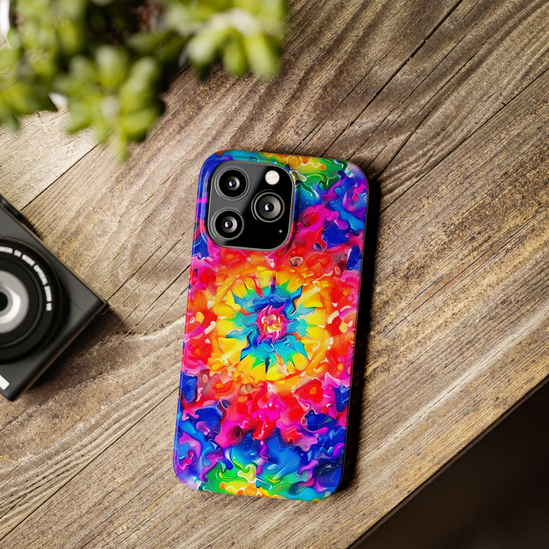 Slim Tie Dye Faux Glitter Gift for Her Cute Phone Cases for Iphone 16 Pro Max | iPhone 15 Case | iPhone 15 Pro Max Case, Iphone 14, Iphone 14 Pro Max, Iphone 13 12 11 8 7 - Studio40ParkLane