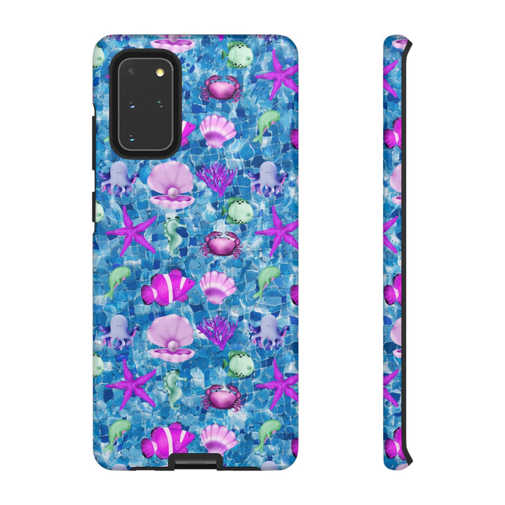 Cute Samsung Phone Case | Aesthetic Samsung Phone Case | Galaxy S23, S22, S21, S20 | Blue Pink Under The Sea, Protective Phone Case - Studio40ParkLane