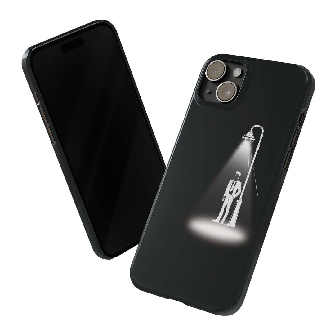 Slim Mystery Man Spotlight Gift for Her Cute Phone Cases for Iphone 16 Pro Max | iPhone 15 Case | iPhone 15 Pro Max Case, Iphone 14, 13, 12, 11, 10, 8, 7 - Studio40ParkLane